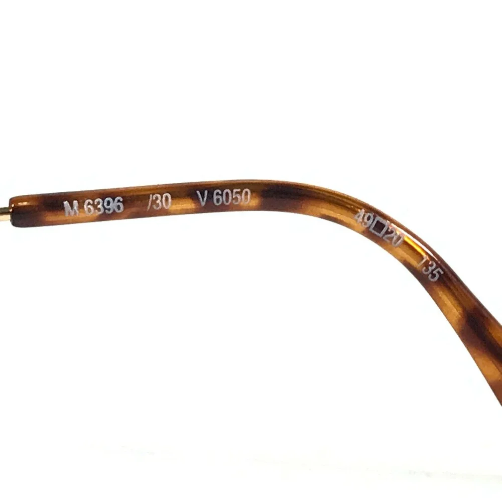 Silhouette Eyeglasses Frames M6396 /30 V6050 Gold Oval Full Wire Rim 49-20-135